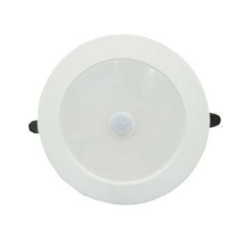 【感應王】CY-605HB 15W簡易型紅外線感應嵌燈(黃光-全電壓) ;人到即亮