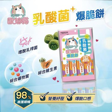 歐姆貓乳酸菌爆脆餅 4入裝 80g * 10入