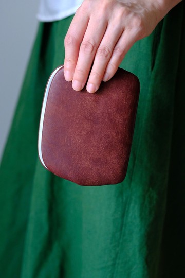 薄型天溝六卡夾【可可咖_Badalassi Pueblo 磨砂皮】