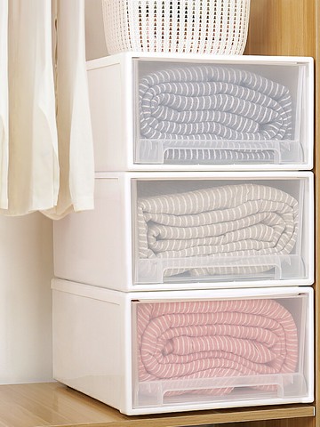 抽屜式收納箱家用衣服柜儲物箱內衣收納盒衣物收納柜子塑料整理箱