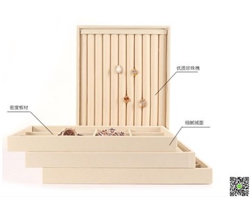 首飾盒 夢蘿首飾展示盤項鏈吊墜飾品收納盒戒指耳釘耳環手鏈手鐲首飾托盤 都市時尚