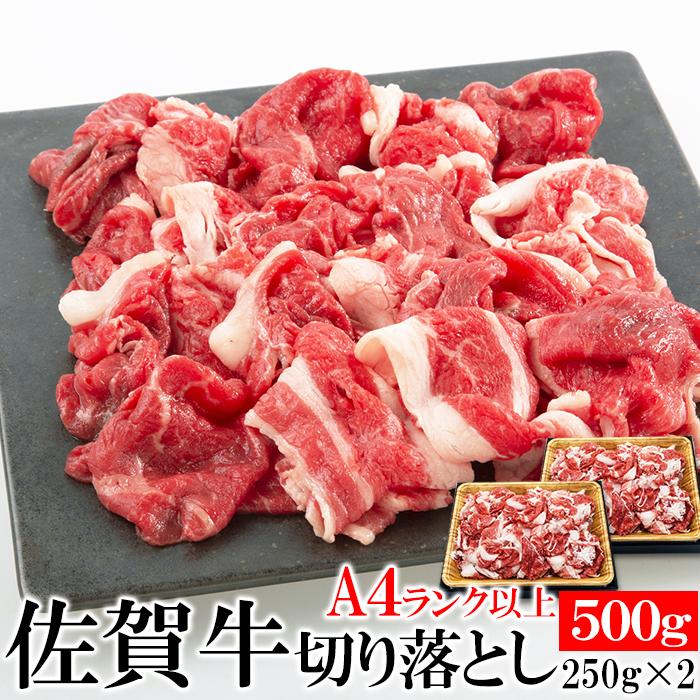 見事な霜降りが特徴!!佐賀牛A4ランク以上切り落とし500g