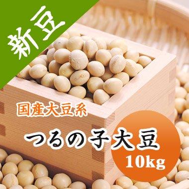 豆 大豆 つるの子大豆 北海道産 送料無料 大粒 令和５年産 10kg 業務用