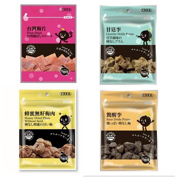 有顆梅 台灣梅片15g/甘送李45g/蜂蜜無籽梅肉20g/驚醒李45g【德芳保健藥妝】