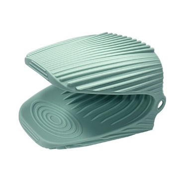 《Luigi Ferrero》Norsk止滑矽膠隔熱手套-粉藍-- 防燙 烘焙 耐熱套