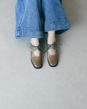 Lely 鏤空德比鞋 - 可可