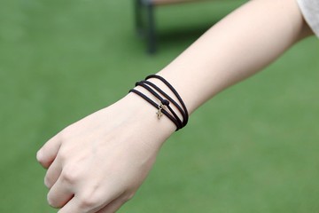 清炫才怡  口罩頸鍊 十字墜飾系列  05.墨黑