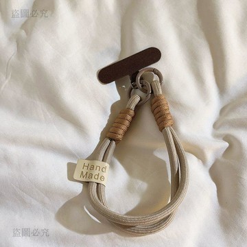 平價夯貨👏 短款純色編織手機掛繩 通用手機殼鑰匙圈 CCD相機吊繩 腕帶 編織手繩 防丟神器e609