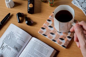 葡萄牙花磚杯墊 l G-2 l 於里斯本拍攝花磚圖案後復刻設計