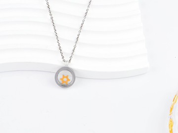 【HotSummer】精鋼 | 大衛之星移動圓形項鍊