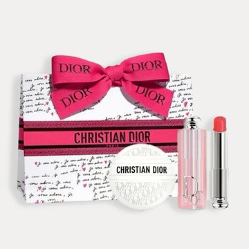 【DIOR】迪奧緹花全能修護美唇組-粉漾潤唇膏 075蜜糖粉 [快速出貨]