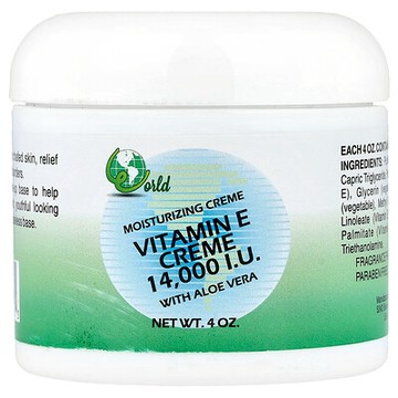 World Organic, 含蘆薈的維生素 E 乳霜，無香，4 盎司
