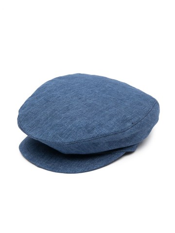 Il Gufo - denim flat cap - kids - Cotton/Linen/Flax - 50 - Blue