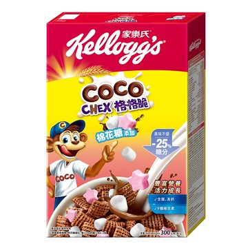 家樂氏 COCO 可可猴 格格脆棉花糖 穀物脆片  300g  1盒