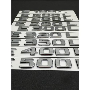 奔馳車標E180LE280E300E350E400E600后車尾箱AMG四驅字母數字標志