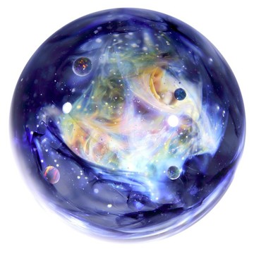51mm 兩面星雲宇宙玻璃球擺設 no.M297