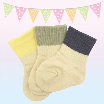 Weicker 唯可 日製新生兒短襪3入組(米色)【悅兒園婦幼生活館】