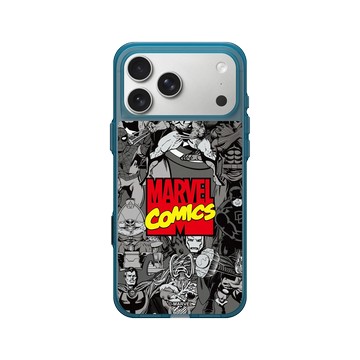 iPhone 17 Pro Max Clear (相機按鈕) 夜幕藍 - 迪士尼-漫威 Marvel - 漫威英雄-漫畫標誌