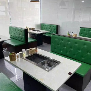 APP下單享點數9% 商用餐飲店網紅甜品奶茶店軟包沙發酒吧火鍋店咖啡廳漢堡靠墻椅子