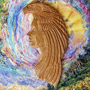 【土桑精選】女神聖物~猛瑪?牙雕刻墜-鷹 項鍊/吊墜 ~以更高的視角去看 象牙 ?聖哲曼?