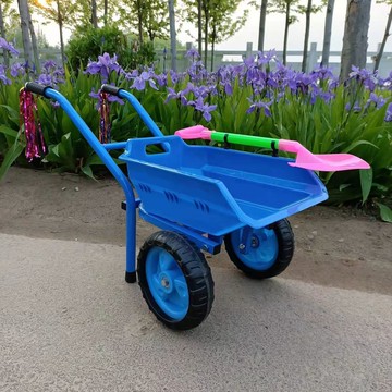 免運/可開票 快速出貨 兒童過家家玩具沙灘小推車2-7歲大號雙輪單輪工程推土車大翻斗車
