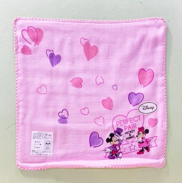 【震撼精品百貨】Micky Mouse 米奇/米妮  手帕紗布米妮粉色#25229 震撼日式精品百貨