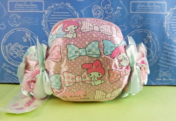 【震撼精品百貨】My Melody 美樂蒂~化妝包_糖果造型_白點點