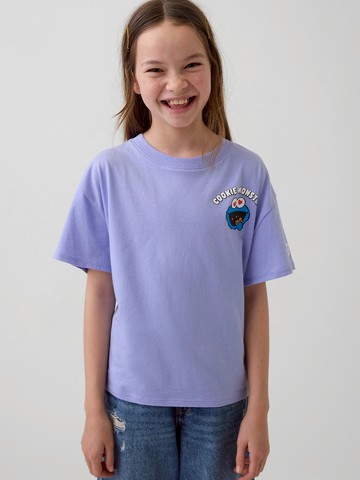 GapKids × Sesame Street芝麻街寬版圖案T恤