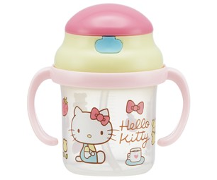 Hello Kitty 70\'s straw hopper both hands mug KSH2