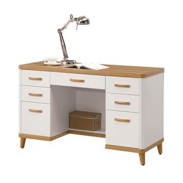 【唯熙傢俱】寶拉雙色4尺書桌