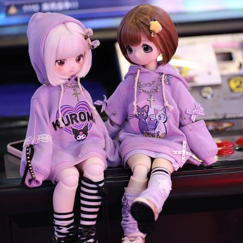 BJDドール用衣装セット MDD kumakoサイズ 全2種類 双子 球体関節人形 doll