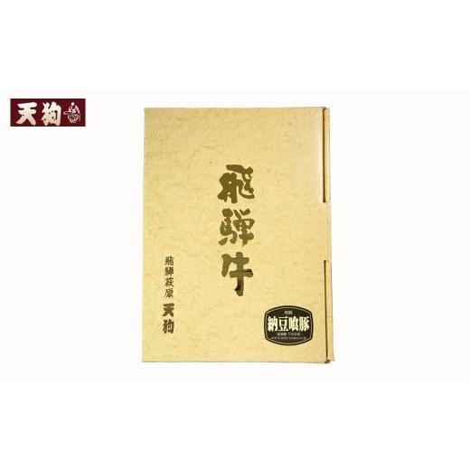 ふるさと納税 岐阜県 下呂市 飛騨牛ももと飛騨納豆喰豚ロースのしゃぶしゃぶセット  各264g（計 528g）豚肉 なっとく豚 国産 下呂温泉 …