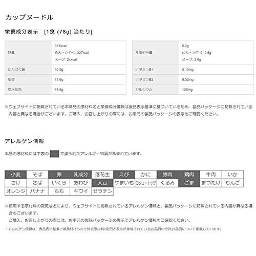 日清食品 カップヌードル 78gx20個