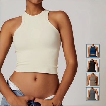 【好好內著】挖肩工字美背運動上衣｜中版修身剪裁・吸濕透氣親膚布料（5色）