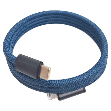 HONG JIN 宏晉 Type-C-Lightning 多彩磁吸充電線 30W  1m  深藍色  1條