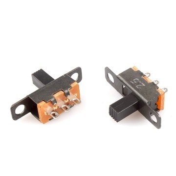 【AI電子】*SS12F15 手柄高度6MM SS-12F15 三腳撥動滑動開關1排2檔3腳10只
