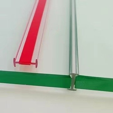 【限時特價】免打膠H型拼接條 PC/亞克力水晶透明長條 玻璃隔斷拼縫條