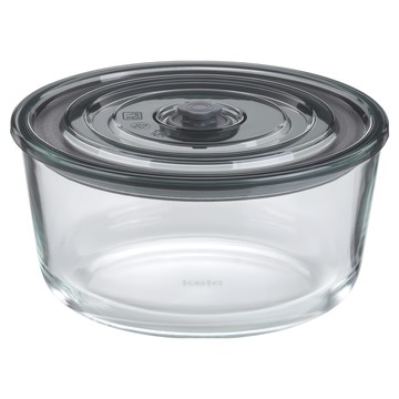 kela Aurelia 可微波玻璃密封保鮮盒 圓形 1.2L  1個容器 + 1個蓋子  1個