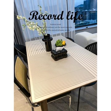 侘寂風桌墊防油防水餐桌墊免洗防燙隔熱桌布輕奢高級感茶幾臺布墊