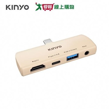 KINYO 四合一投屏多功能擴充座 KCR-520【愛買】