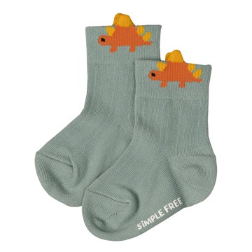 akachan honpo - 襪子-恐龍 蕾絲編織-綠色 (9~14cm)