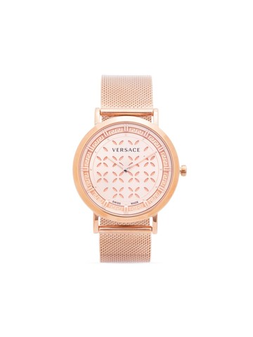 Versace - New Essential 36mm - women - stainless steel/Sapphire Crystal - One Size - Pink