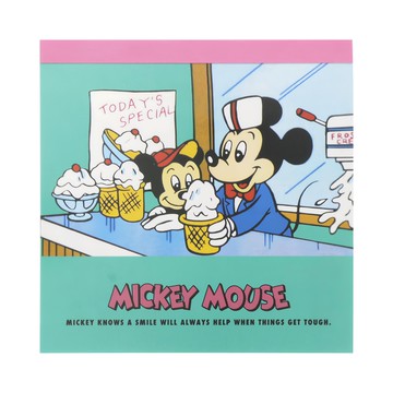 RETRO FRIENDS 迪士尼 復刻版方形便條紙 冰淇淋  1入