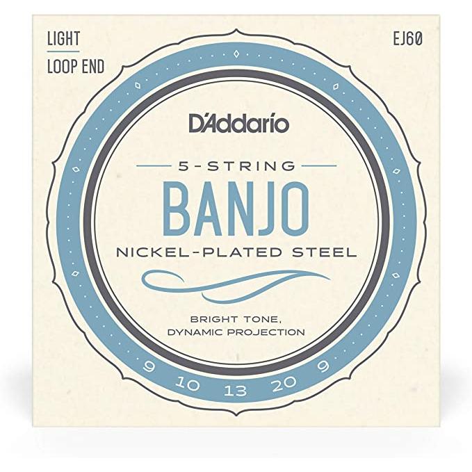 D'Addario ダダリオ バンジョー弦 ニッケル Light 5弦 .009-.020 EJ60