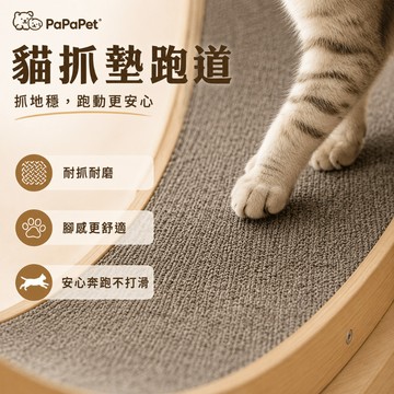 【台灣現貨】貓咪跑輪 貓跑步機 貓咪滾輪 實木材質 貓抓墊 貓玩具 室內運動