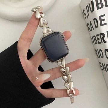 新款鏤空愛心金屬手錶帶Apple Watch錶帶 iwatch錶帶 適用於iwatch/applewatch+全系列通用