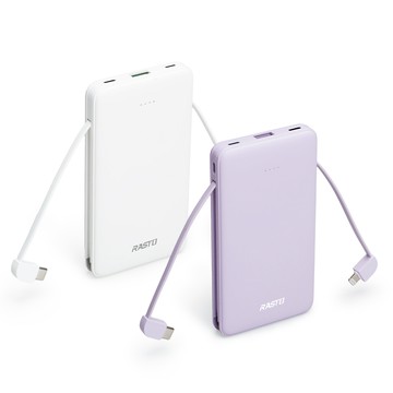 RASTO RB34【台灣製造】自帶雙線三輸出快充版行動電源/38Wh