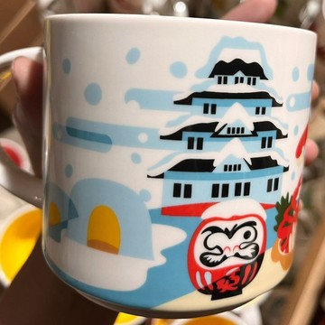 典藏杯日本YHA四季咖啡杯馬克杯414毫升美國城市杯洛杉磯紀念