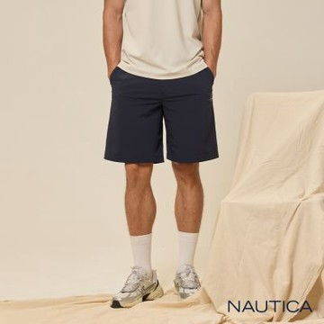 Nautica 官方旗艦 男裝 戶外探索涼感抗UV短褲-深藍色