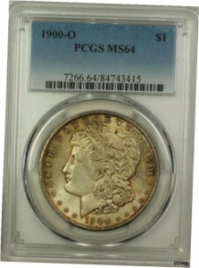 アンティークコイン NGC PCGS モーガンシルバードル MS-64 トーン sho 1900-O